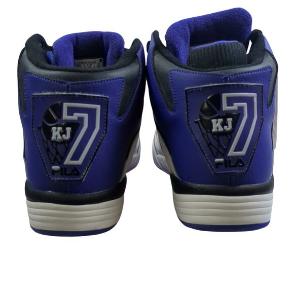 FILA‎ Kj7 Men’s 11.5 White Royal Blue Black Kevin Johnson Duke Basketball NIB